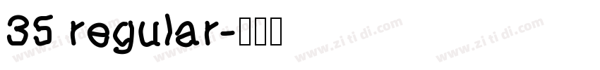 35 regular字体转换